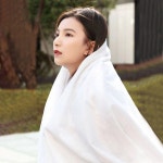 간편 휴대 여행 필수 압축 대형 바스 압축 타올