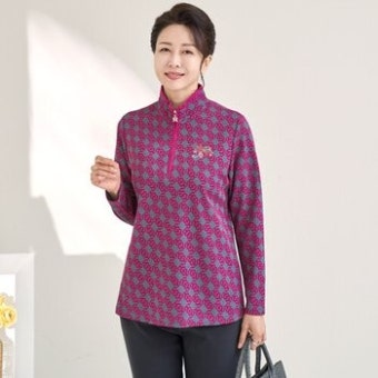 엄마옷 로즈맘 주디오지퍼반오픈티셔츠
