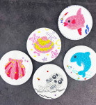 반짝반짝 보석십자수 바다 뱃지 옵션 비즈공예 보석십자수