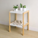 대나무 다용도 사이드선반 좁은선반 2단 3단 대나무 선반