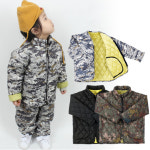 국산 유아 깔깔이 V넥 상의 기모 바지아동 패딩 아기 점퍼 복고패션 주니어 캠핑룩 3호 아동 기모 바지