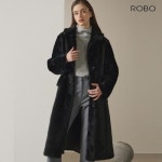 로보 로보 23FW 스페인 라도마 리버시블 싱글 롱 무스탕