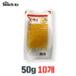 하나식품 하나 미니 원터치 소포장 얇은 단무지 50g 1인분 개별포장 10개
