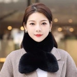 여성용 퍼 목도리 심플 쁘띠 머플러 털 목도리 고급형