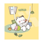 몽 포트 캐릭터 쇼핑백 10개 1세트 FP18A-2