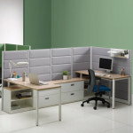 회의실 UNIQX 소리먹는 파티션 가리개 MF 일반형 원톤 20T 가벽 H1370