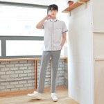 교복몰 하복 스판 연그레이 교복바지 남자 교복 학
