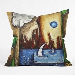 Deny Designs Madart Cast Over The City 장식용 쿠션 40 x 40
