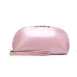 에나멜 고급 하프수납 파우치 화장품 파우치