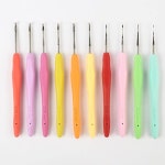 뜨개질코바늘패키지 굵기별 모사용 10종 세트 손뜨개 가방뜨기 키트 니트 소품 코바늘헤드