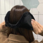 겨울 방한 벨벳 귀도리 왕 귀마개