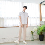 교복몰 하복 스판 연베이지 교복바지 남자 교복 학 S