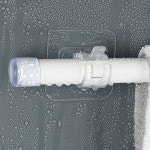 무타공 부착식 다용도 후크 압축봉 걸이 브라켓 2개