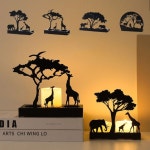 캔들 홀더 인테리어 소품 촛대 장식 메탈 코끼리 기린