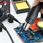 JCD 8586 납땜 스테이션 2 In 1 디지털 ESD 공기 송풍기 히트 건 용접 인두 SMD 디 솔더링 재 작업 도구