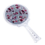 작은손거울 원형 미용 손거울 화장품 손잡이 거울