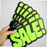 쇼카드 매대 마트 정육 문구카드 6P