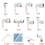 RO 플라스틱 파이프 피팅 스트레이트 엘보우 호스 OD 역삼 시스템 커넥터 1023