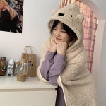 도매라인 곰돌이후드담요 겨울담요 망토담요 후드담요 입는담요 무릎담요 양털담요 블랭킷 사무실담요