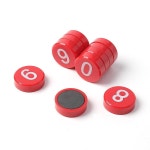 컬러 숫자 자석홀더 10p세트 민트 마그넷 보드자석