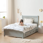 상일리베가구 르몽 원목 수납 침대프레임 SS