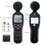 고정밀 소음 센서 데시벨 측정기 레코더 USB 녹음 30-130DB