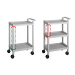 판매자 21세기 이동식 카트 기둥 서빙카트 운반차 식당카트 기둥 부품 기둥 대경전자 28cm기둥 연한회색 1개