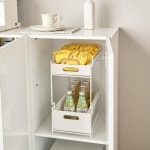 슬라이딩 적층 수납함 공간박스 팬트리 수납함 2단