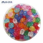 유니아트 5000통 모양비즈 54번 크리스탈비즈 장미 P0000EED