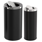 마트 휴지통 스텐 대형 원형 호텔 쓰레기통