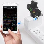 Type-C USB 테스터 DC 디지털 전압계 컬러 디스플레이 암페어 측정기 PD 충전기 표시기 전류