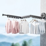 흡착식 빨래건조대 휴대용 2단 3단 베란다 접이식