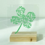 꾸밈 am407-아크릴스탠드액자15CmX15Cm 행운가득클로버