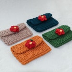 제주 손뜨개 심볼 카드지갑 20대 핸드메이드 뜨개 귤-블랙