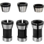 Saipe 6pcs 고 트리머 콜렛 어댑터 1 4 라우터 비트 척 클램핑 조각용 트리밍 머신 전기 밀링 커터