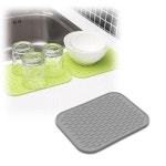 주방 싱크대 실리콘 매트 설겆이 건조 냄비받침대 그린 대