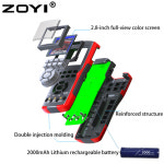 ZOYI in 1 휴대용 디지털 자동차 오실로스코프 멀티미터 단일 채널 대역폭 64Kbyte 레코드 길이 48 ZT-702S 2 10MHZ