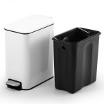 오라플 스텐 페달 휴지통 쓰레기통 틈새 욕실 거실 인테리어 냄새차단