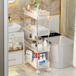 틈새 수납정리함 주방선반 3단 4단 투명 틈새선반 3단