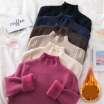 스윗트리 반폴라 융털안감 도톰 이너 니트 티셔츠 j0567