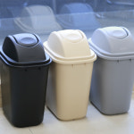 진성울트라 업소용 슬림형 스윙 사각 휴지통 분리수거함 화장실 쓰레기통 세트 뚜껑포함 50L 리터 뚜껑포함 PP휴지통