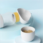 휴대용 강아지 간식 물병 애견 산책 물통