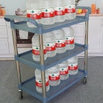 월넛우드 3단 대 와인바퀴 빈티지트롤리 드레싱카웨곤