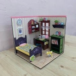 마루공방 DIY 내방꾸미기 미니어처 만들기 1 꽃무늬 1개
