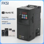 220V VFD 0 75KW 1 5KW 2 2KW 3 7KW 5 5KW 1상 출력 가변 주파수 드라이브 모터 속도 제어 인버터