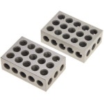 2Pcs 정밀 블록 경화 강철 1-2-3 0 0001 일치 기계공 밀링 도구 구멍 mm 25-50-75