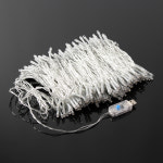 은하수 LED 100구 투명선 리모컨 USB 전구10m 웜색