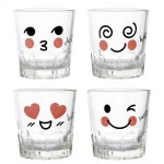 소주잔 4p 표정그림 귀여운 소주잔