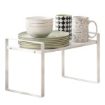 유킵스 길이조절 주방선반 소형 접시 그릇 정리대 싱크대 하부장 싱크인 양념통 정리 다용도