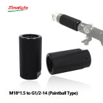 레귤레이터 밸브 어댑터 용 CO2 HPA 컨버터 M18x1 5 암-G1 2-14 암나사 검정색